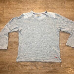 Tommy Bahama Gray Long Sleeve Tee size large